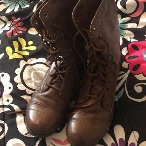 Brown Combat boots
